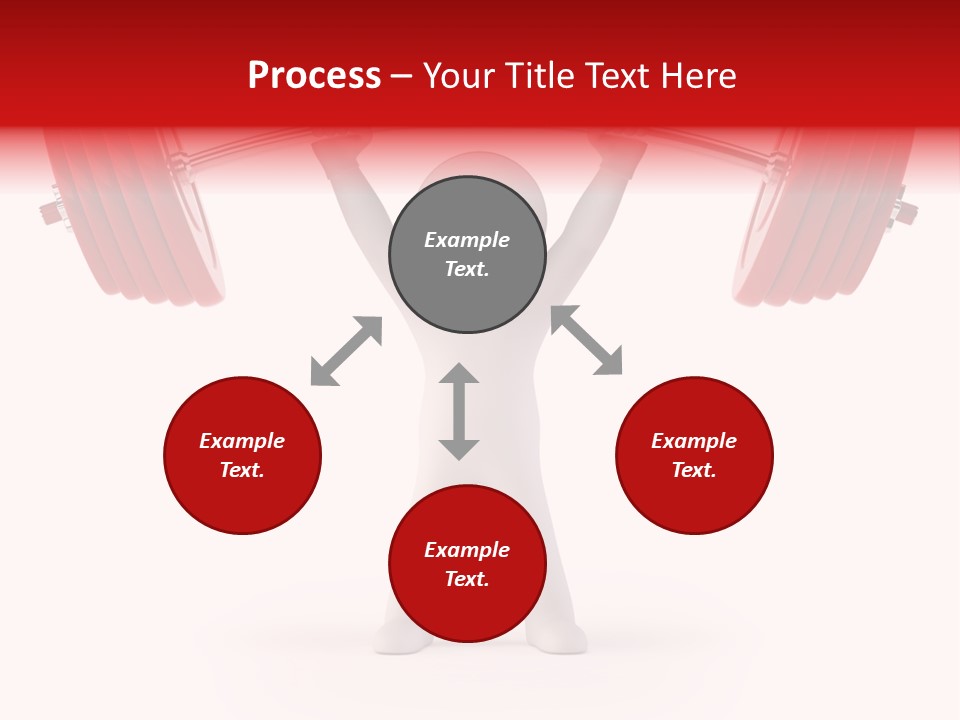 Cartoon Muscle Lifting PowerPoint Template