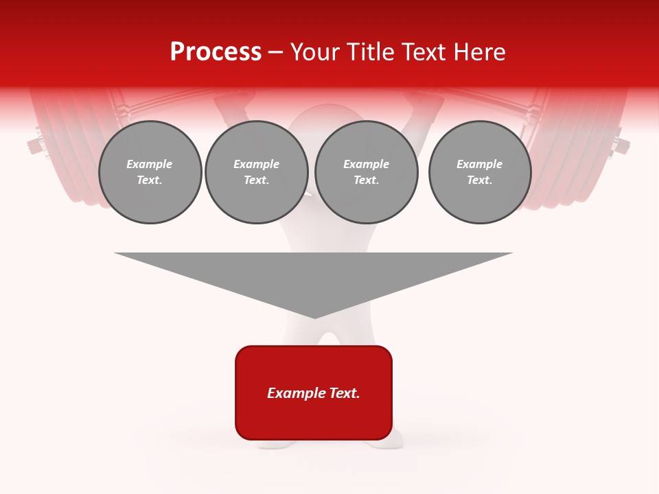Cartoon Muscle Lifting PowerPoint Template
