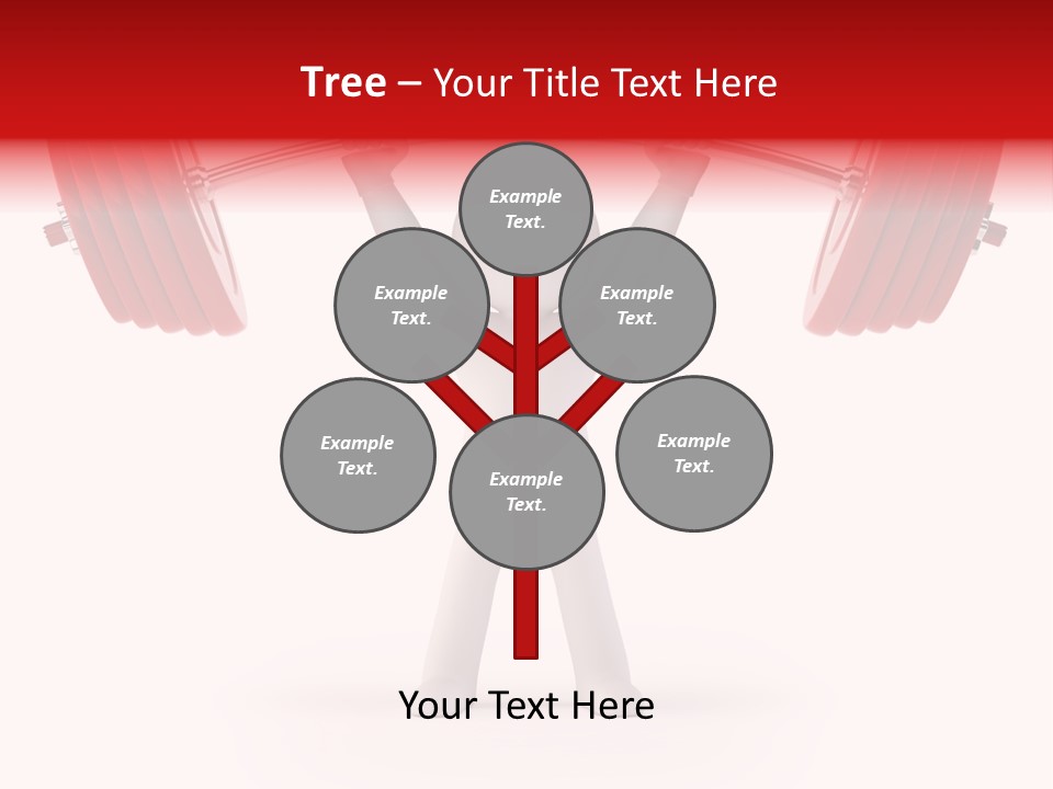 Cartoon Muscle Lifting PowerPoint Template