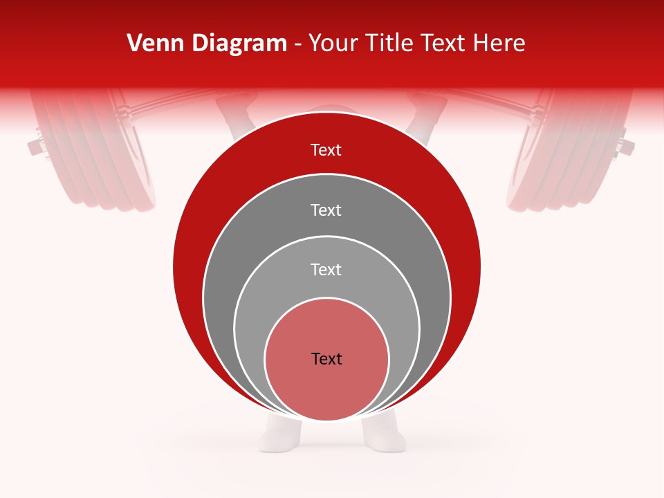 Cartoon Muscle Lifting PowerPoint Template
