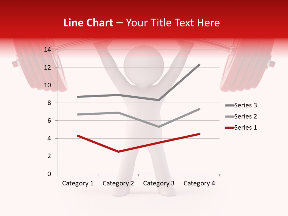 Cartoon Muscle Lifting PowerPoint Template