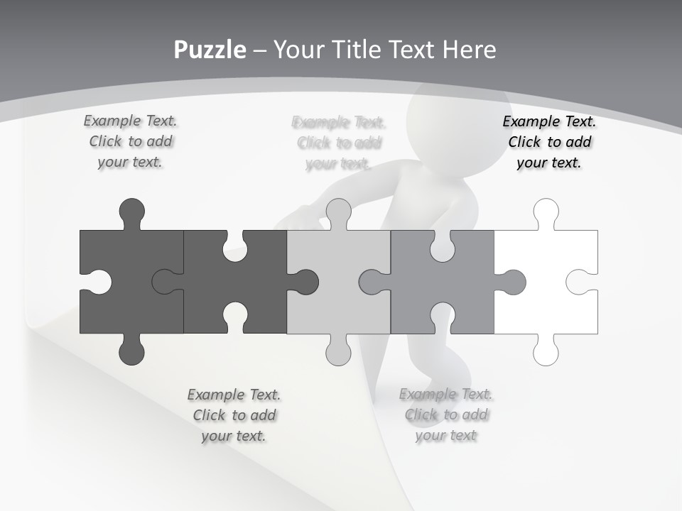 Abstract Cartoon Man PowerPoint Template