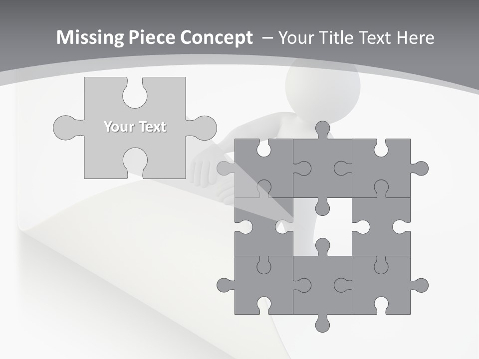 Abstract Cartoon Man PowerPoint Template