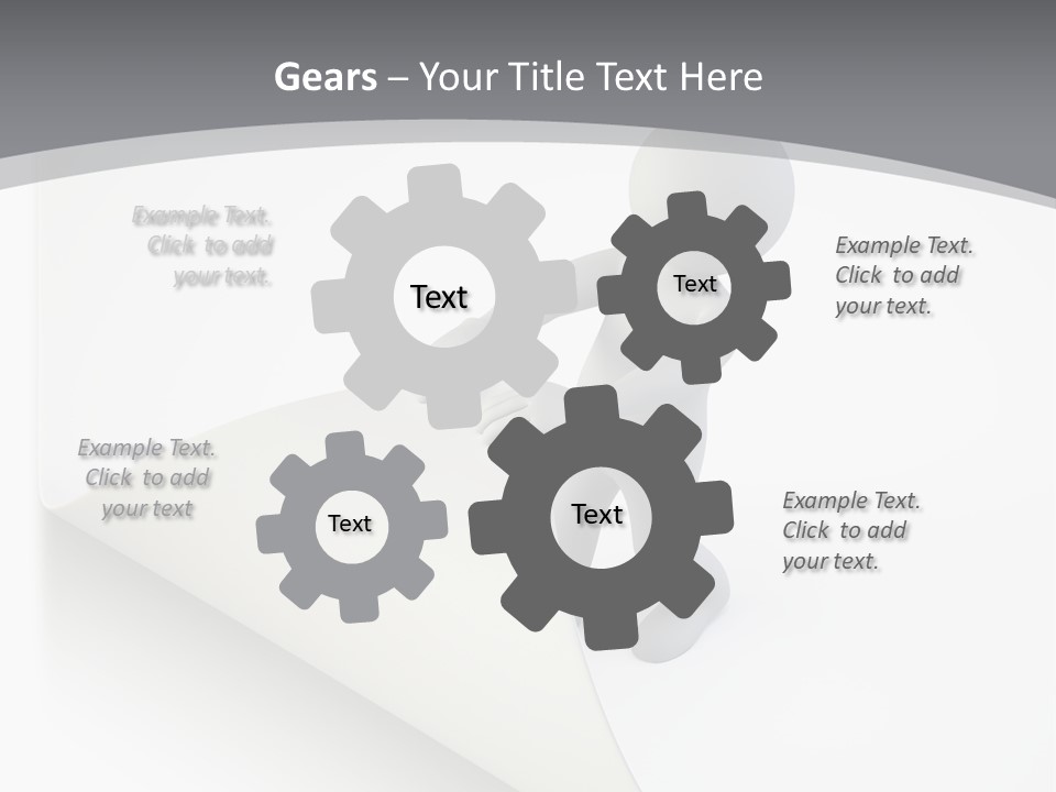 Abstract Cartoon Man PowerPoint Template