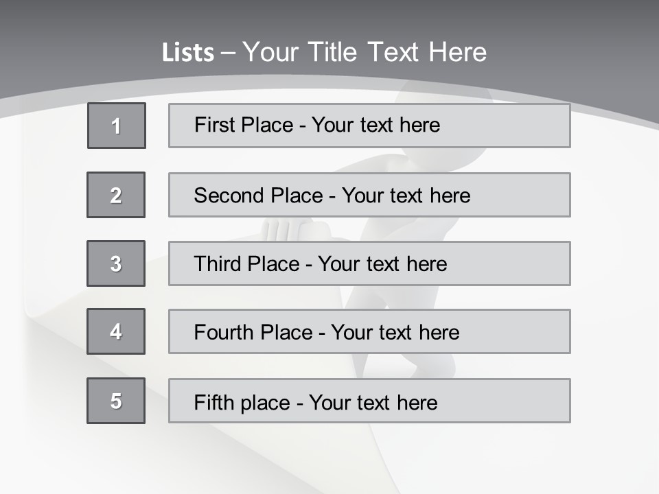 Abstract Cartoon Man PowerPoint Template