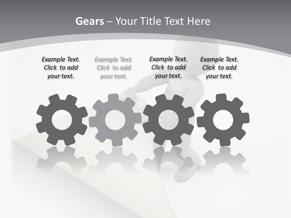 Abstract Cartoon Man PowerPoint Template