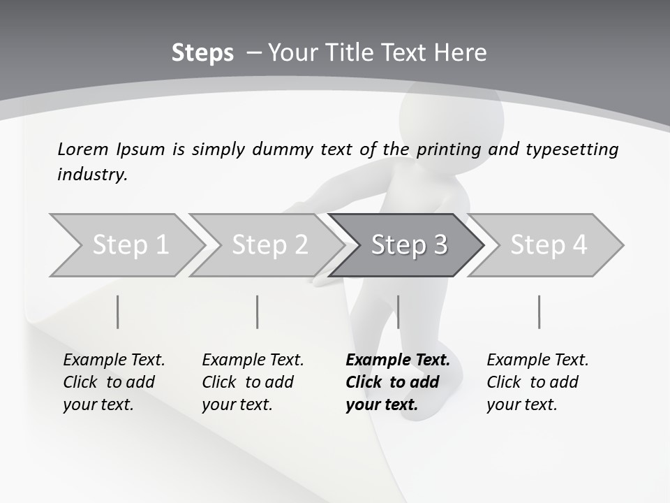 Abstract Cartoon Man PowerPoint Template