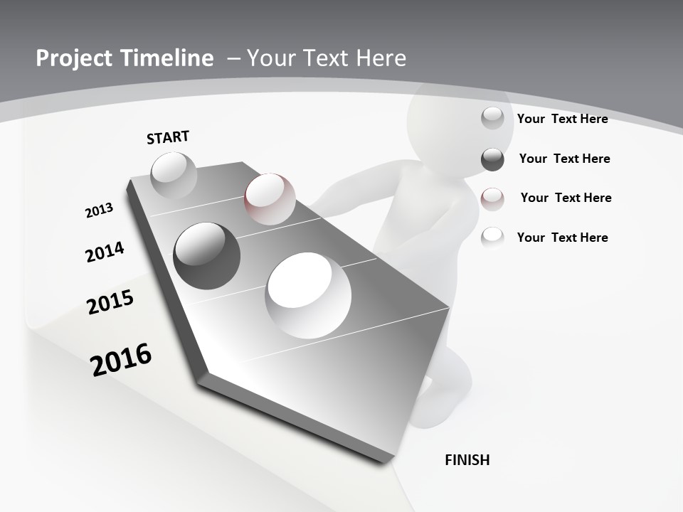 Abstract Cartoon Man PowerPoint Template