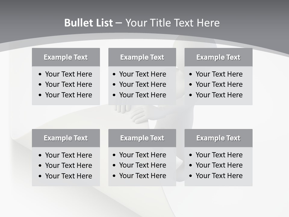 Abstract Cartoon Man PowerPoint Template