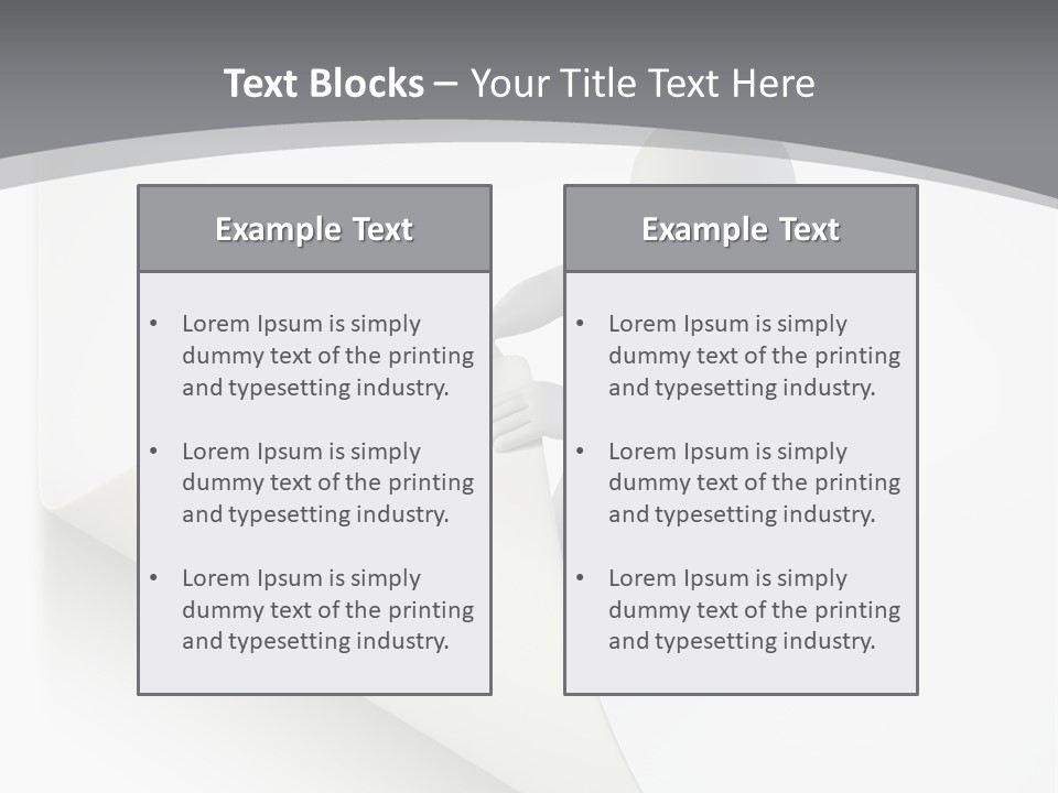 Abstract Cartoon Man PowerPoint Template