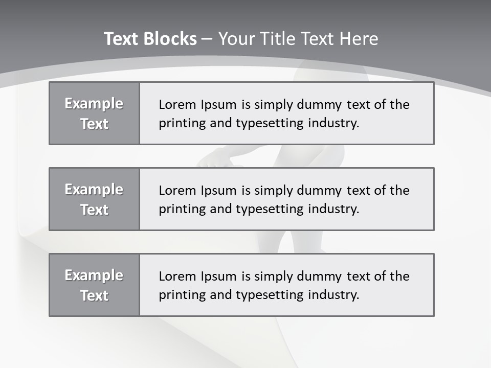 Abstract Cartoon Man PowerPoint Template