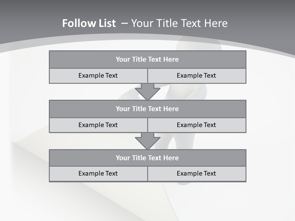 Abstract Cartoon Man PowerPoint Template