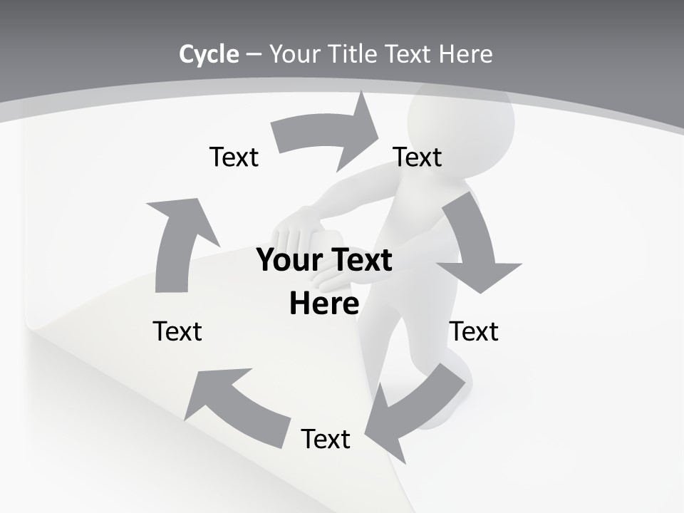 Abstract Cartoon Man PowerPoint Template