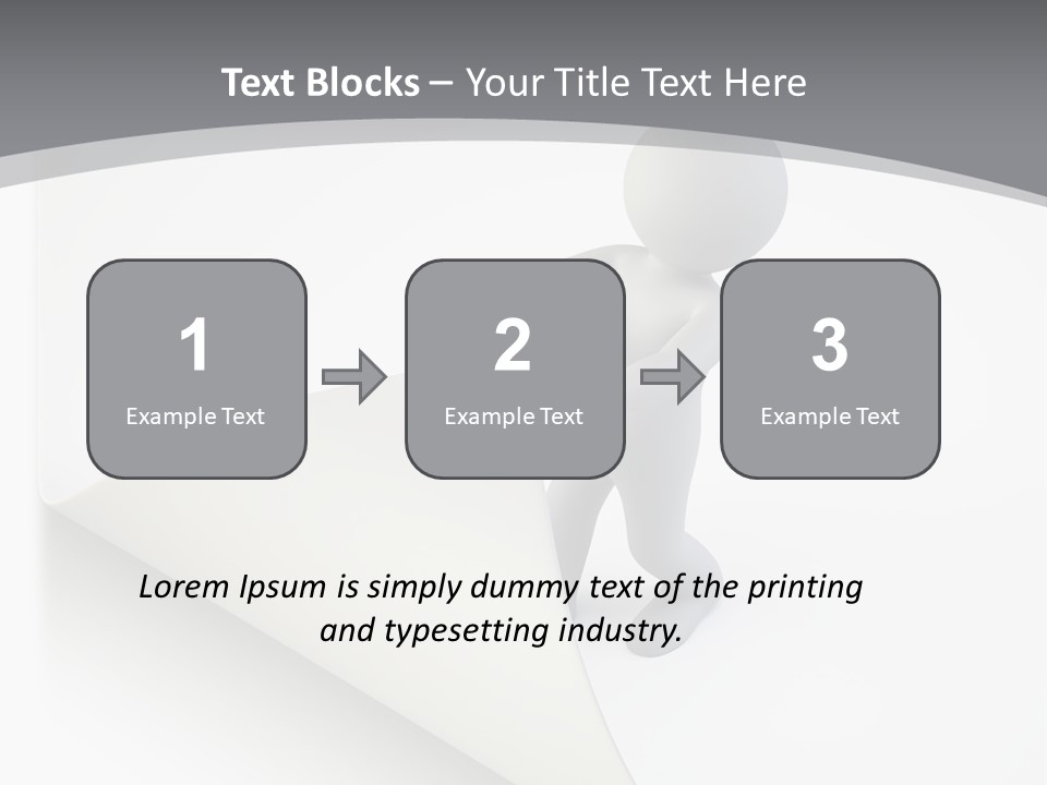 Abstract Cartoon Man PowerPoint Template