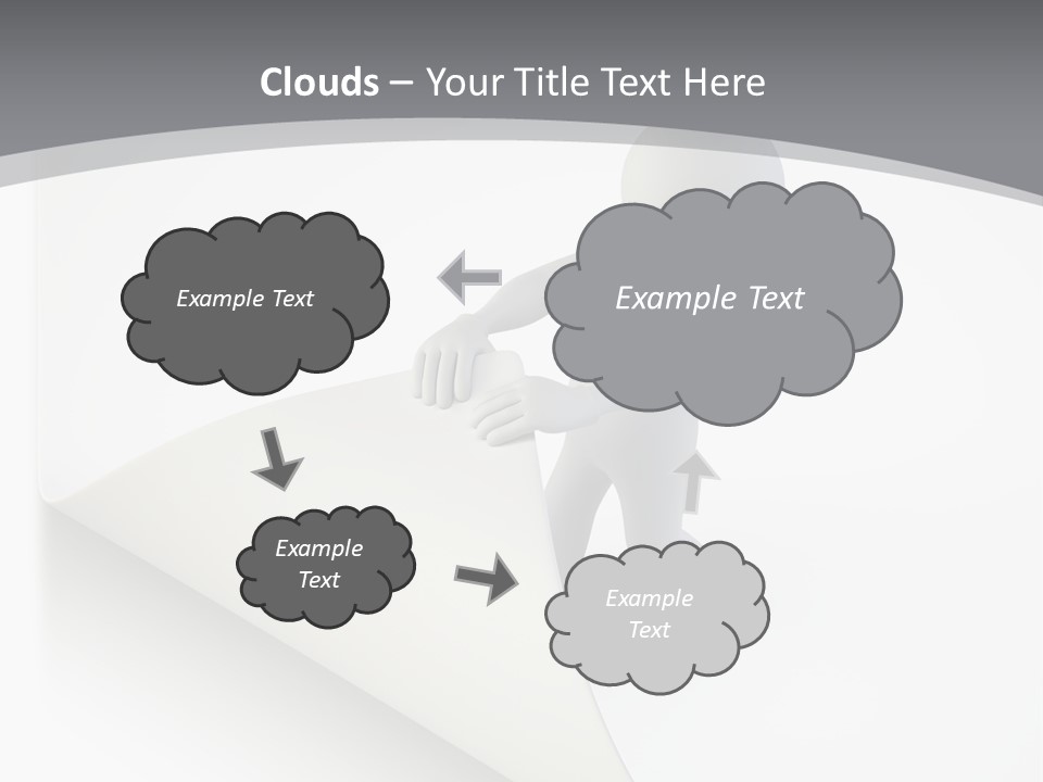 Abstract Cartoon Man PowerPoint Template