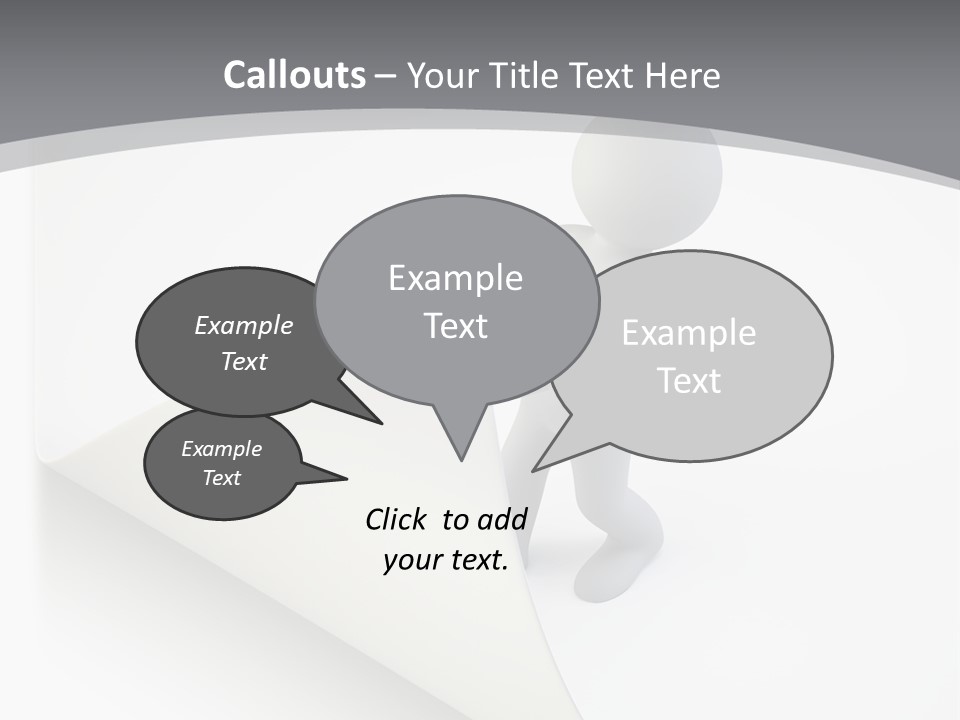 Abstract Cartoon Man PowerPoint Template