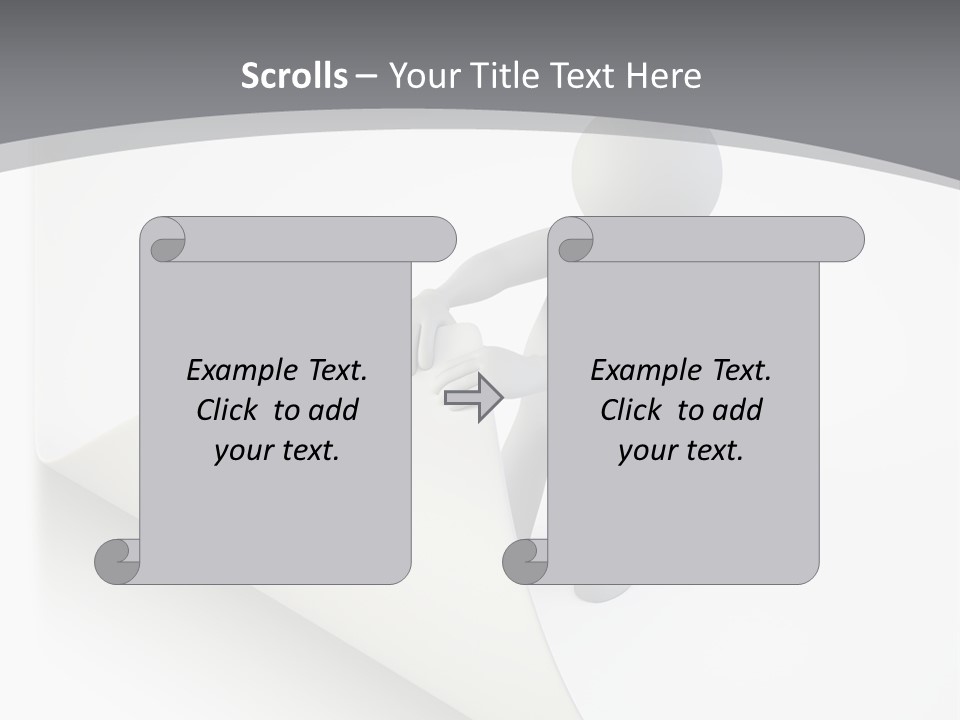 Abstract Cartoon Man PowerPoint Template