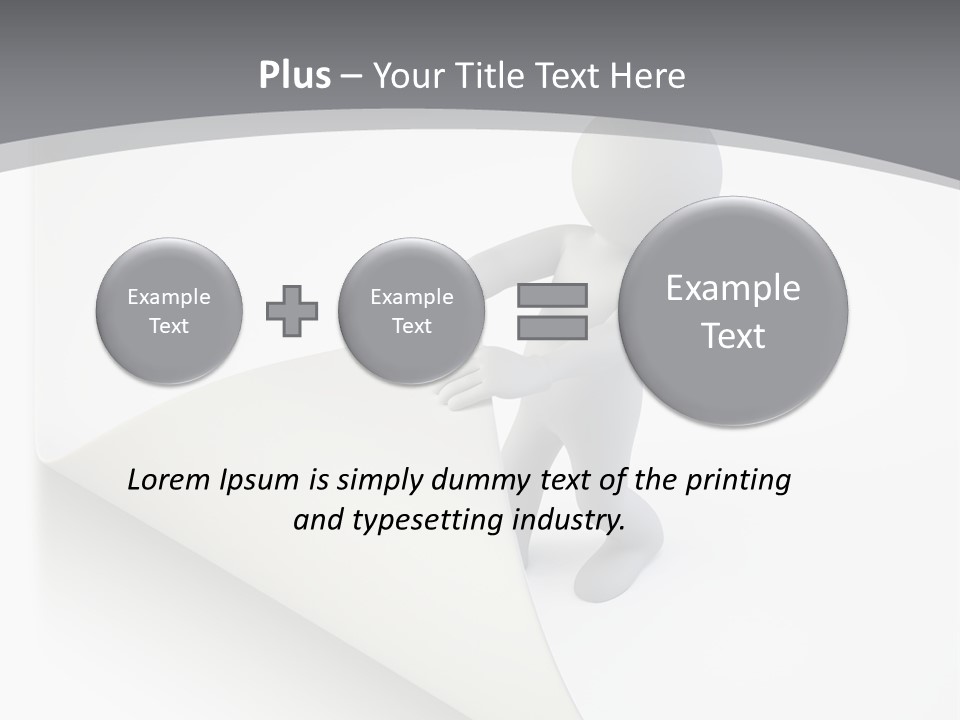 Abstract Cartoon Man PowerPoint Template