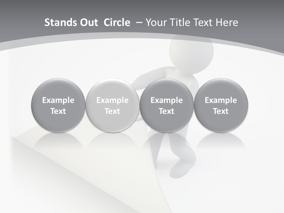 Abstract Cartoon Man PowerPoint Template