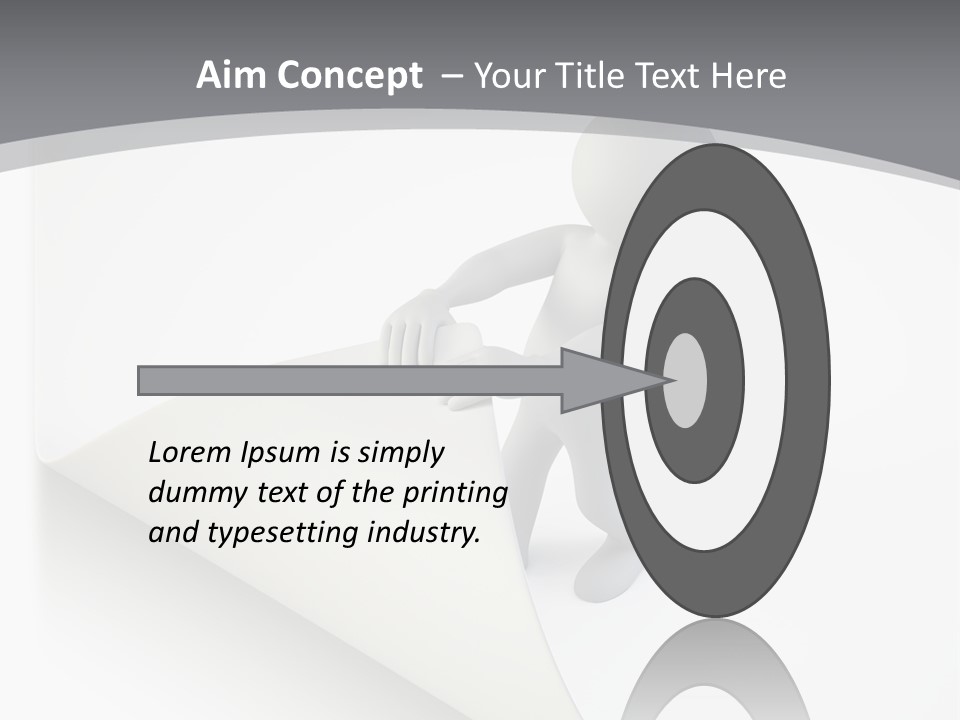 Abstract Cartoon Man PowerPoint Template