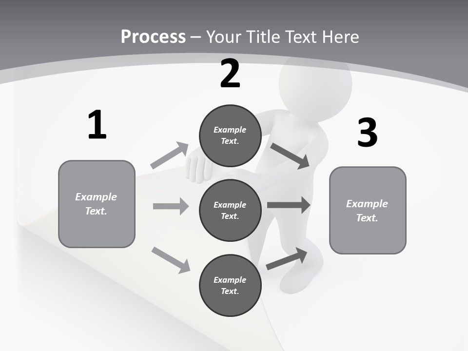 Abstract Cartoon Man PowerPoint Template