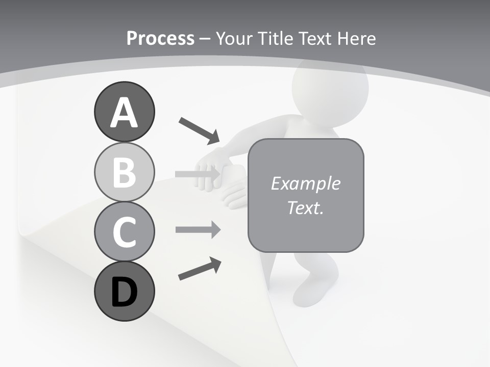 Abstract Cartoon Man PowerPoint Template