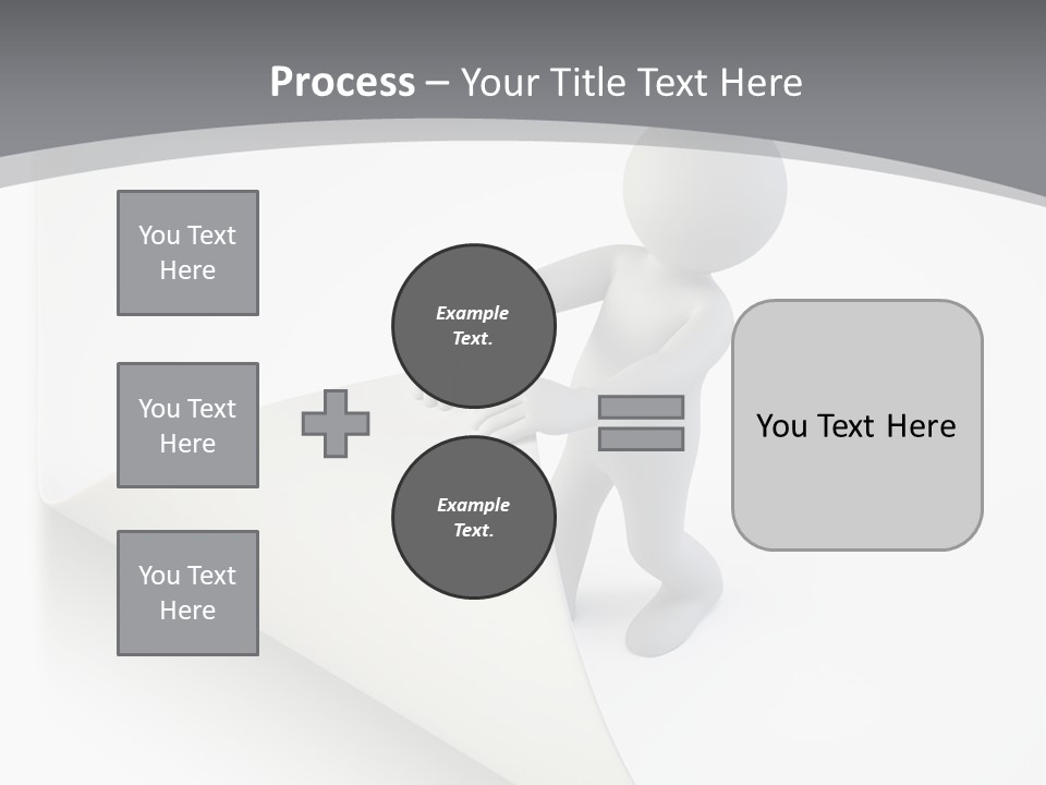 Abstract Cartoon Man PowerPoint Template