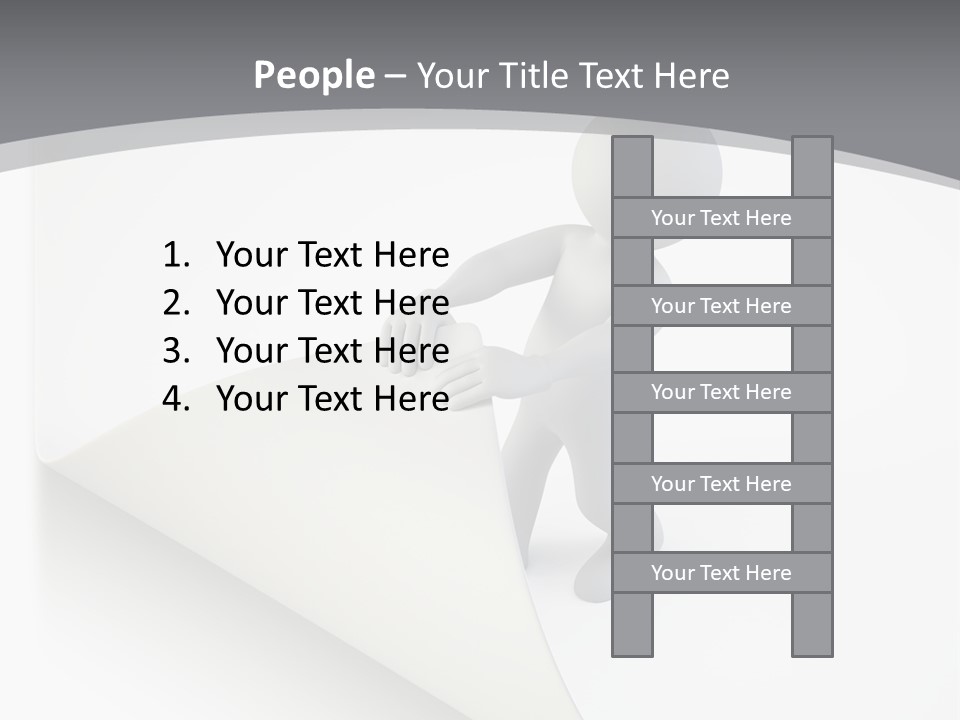 Abstract Cartoon Man PowerPoint Template
