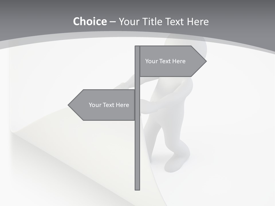 Abstract Cartoon Man PowerPoint Template