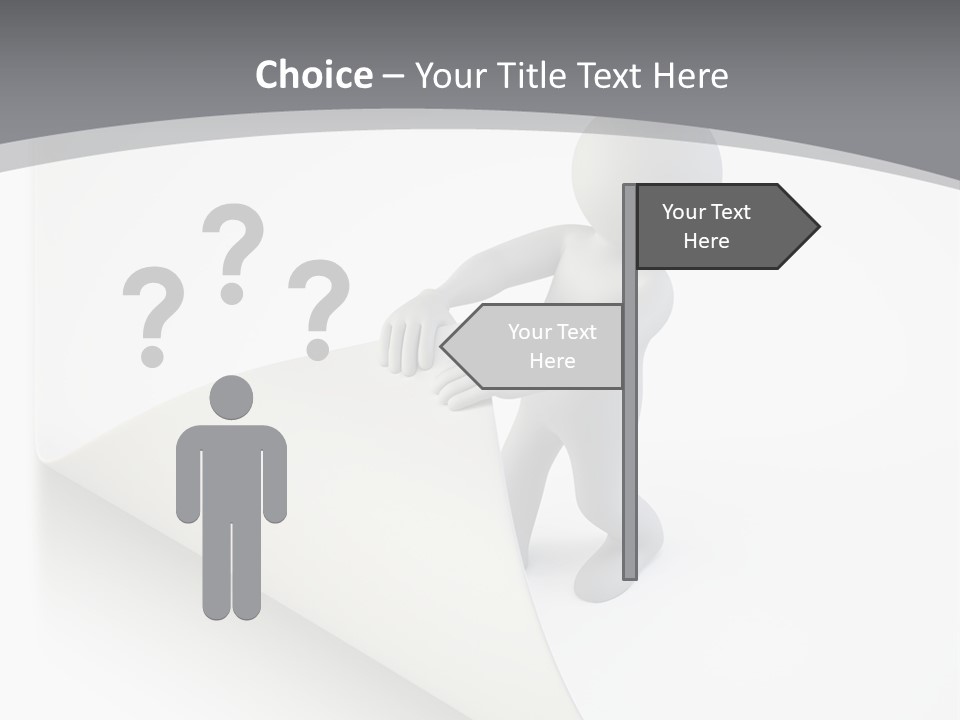 Abstract Cartoon Man PowerPoint Template