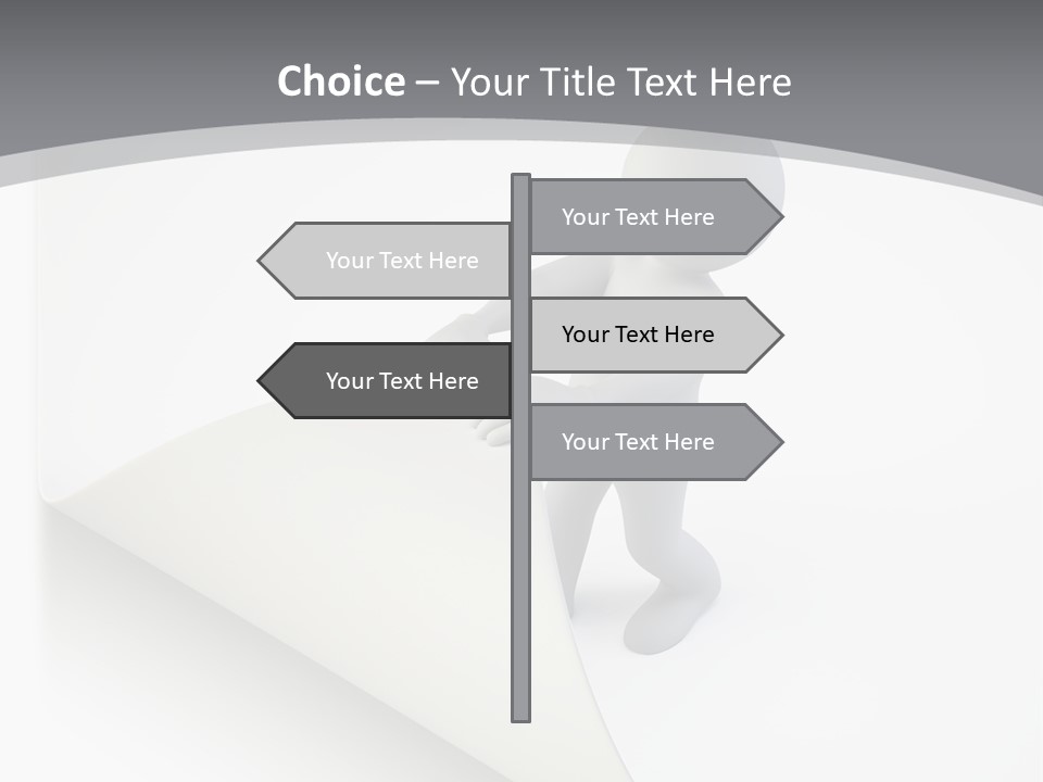 Abstract Cartoon Man PowerPoint Template