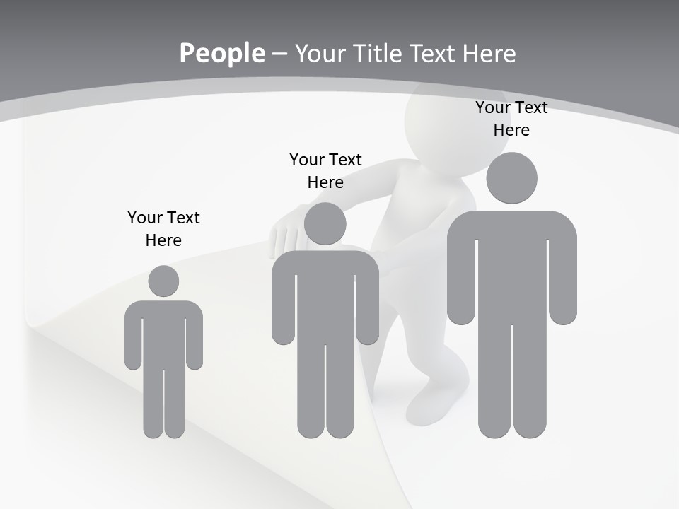 Abstract Cartoon Man PowerPoint Template