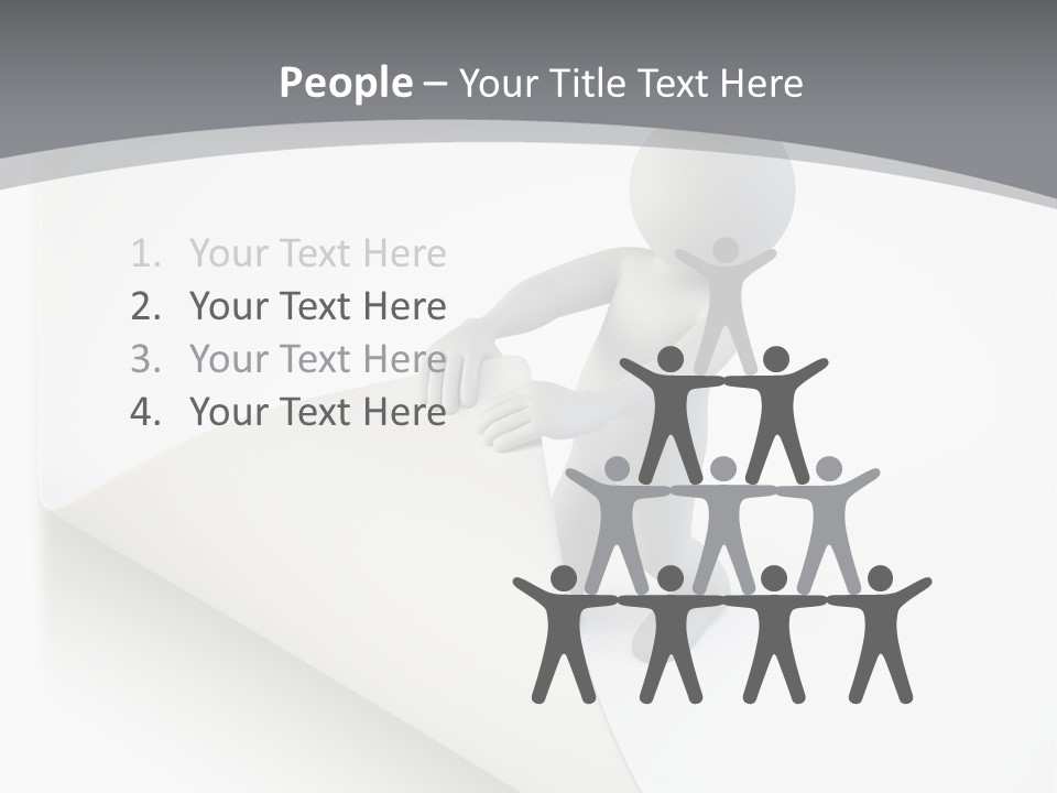 Abstract Cartoon Man PowerPoint Template