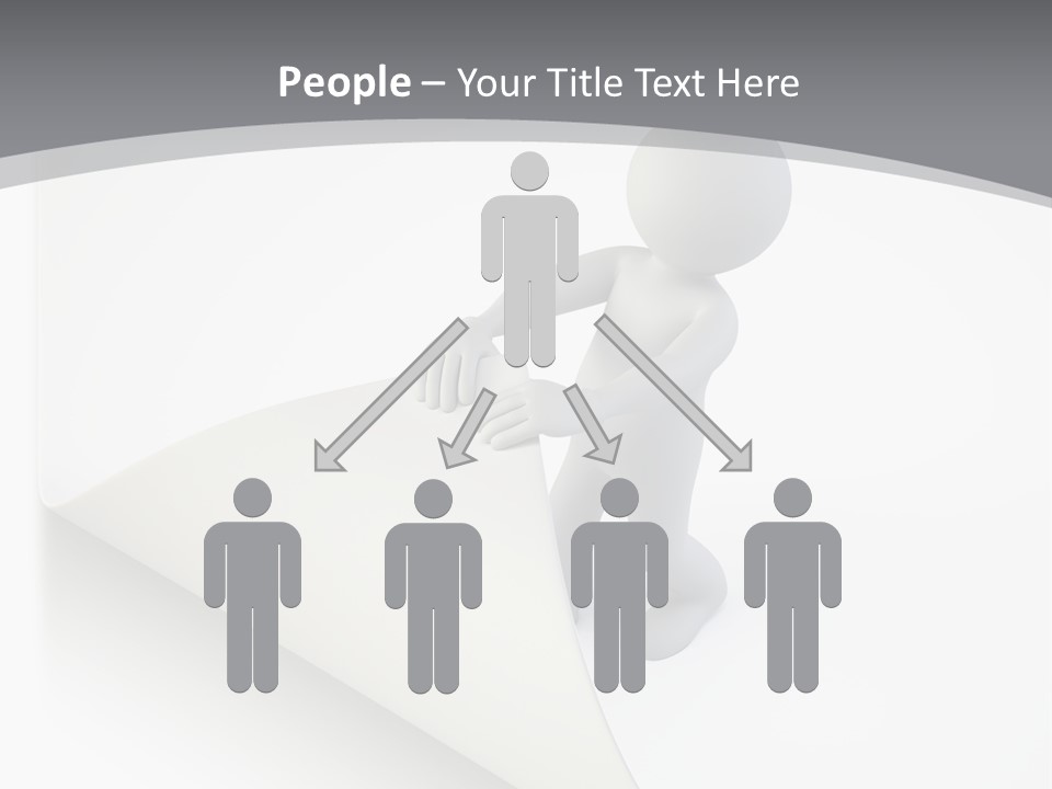 Abstract Cartoon Man PowerPoint Template