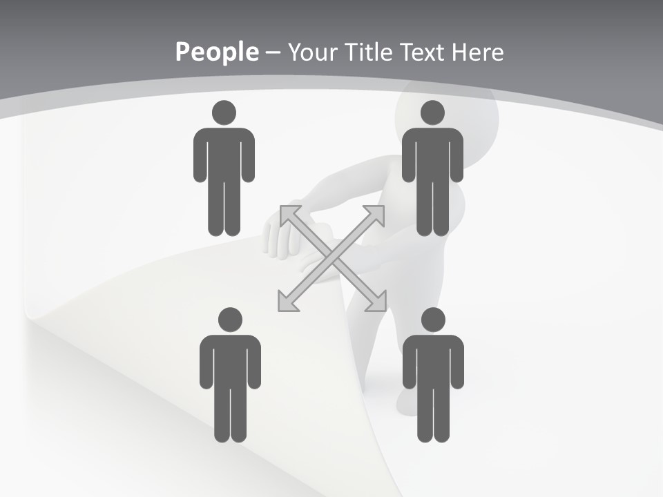 Abstract Cartoon Man PowerPoint Template