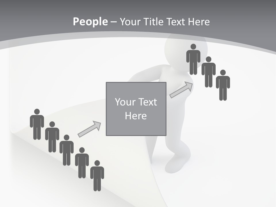 Abstract Cartoon Man PowerPoint Template