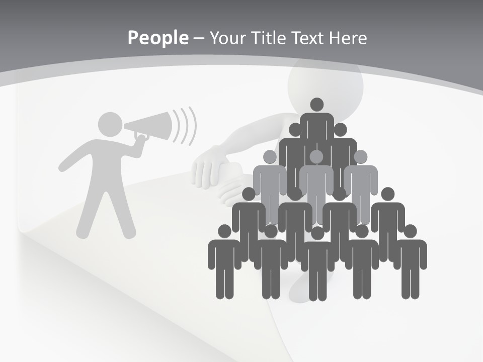 Abstract Cartoon Man PowerPoint Template