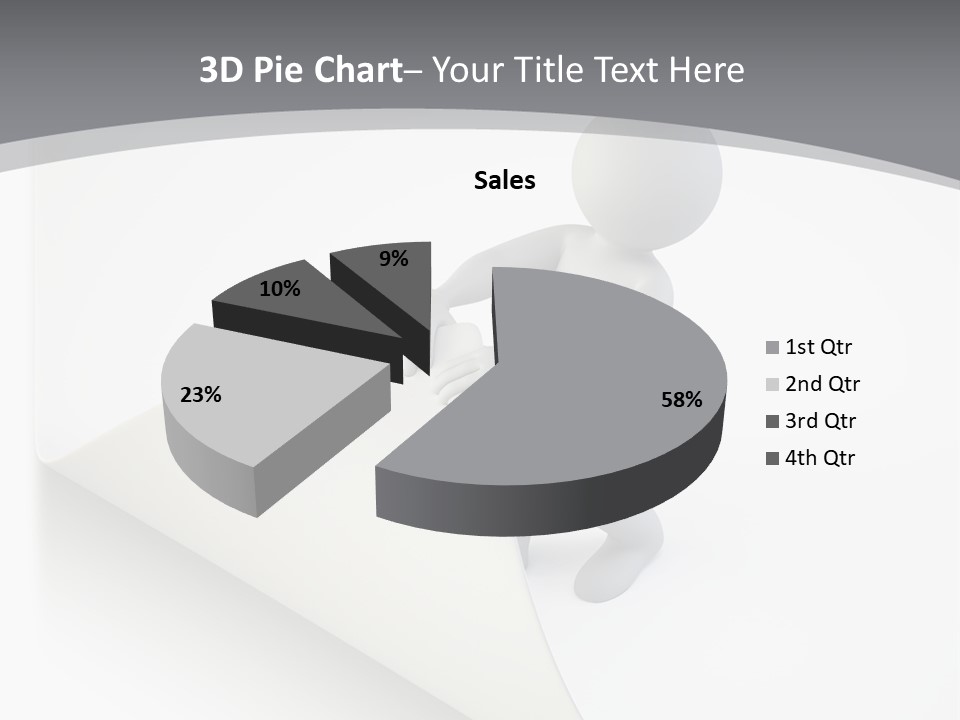 Abstract Cartoon Man PowerPoint Template