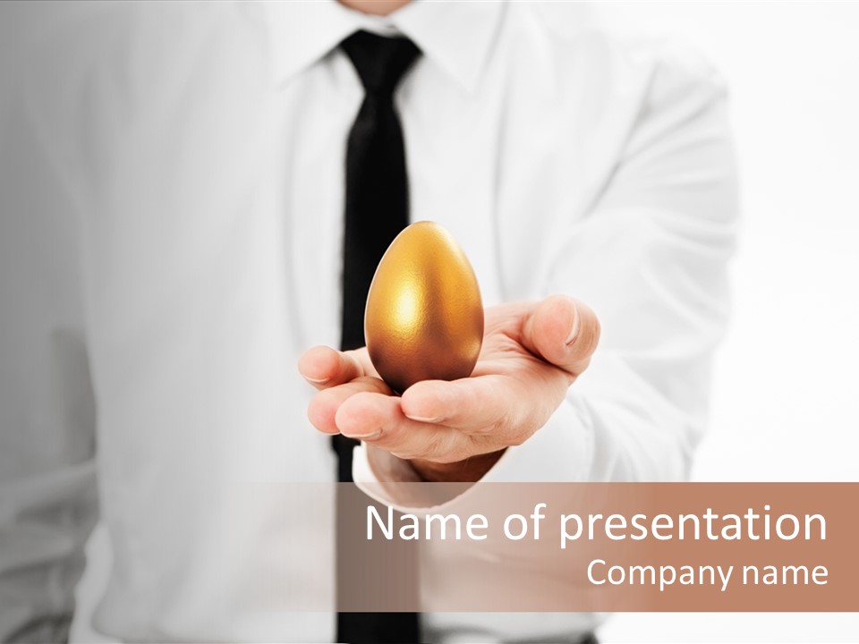 Golden Reserve Acquire PowerPoint Template