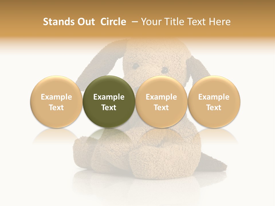 Cute Lovely Pup PowerPoint Template