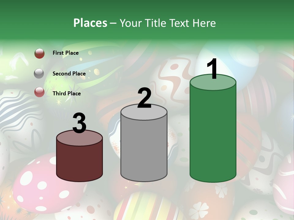 Digitally Generated Image Horizontal Easter PowerPoint Template