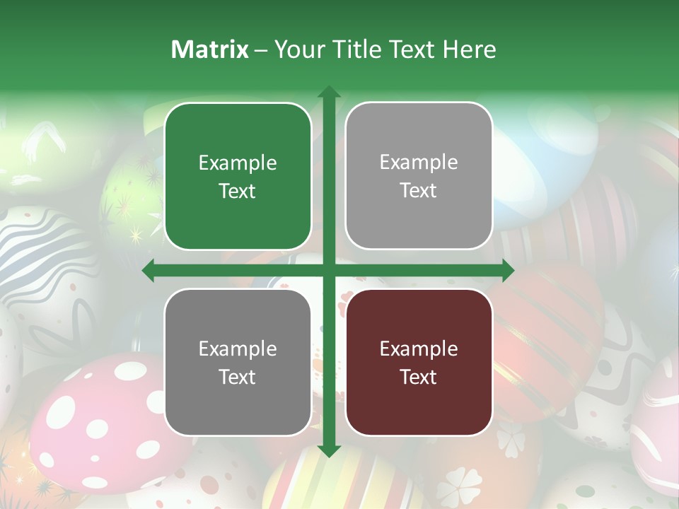 Digitally Generated Image Horizontal Easter PowerPoint Template