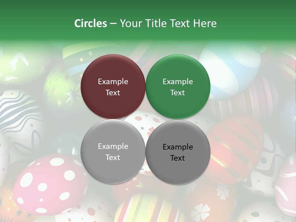 Digitally Generated Image Horizontal Easter PowerPoint Template