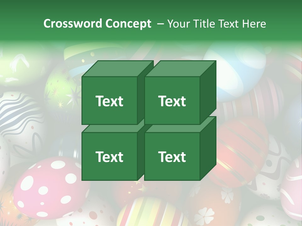 Digitally Generated Image Horizontal Easter PowerPoint Template