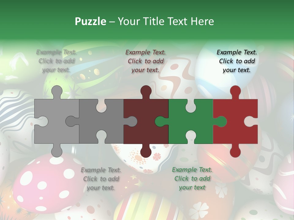 Digitally Generated Image Horizontal Easter PowerPoint Template