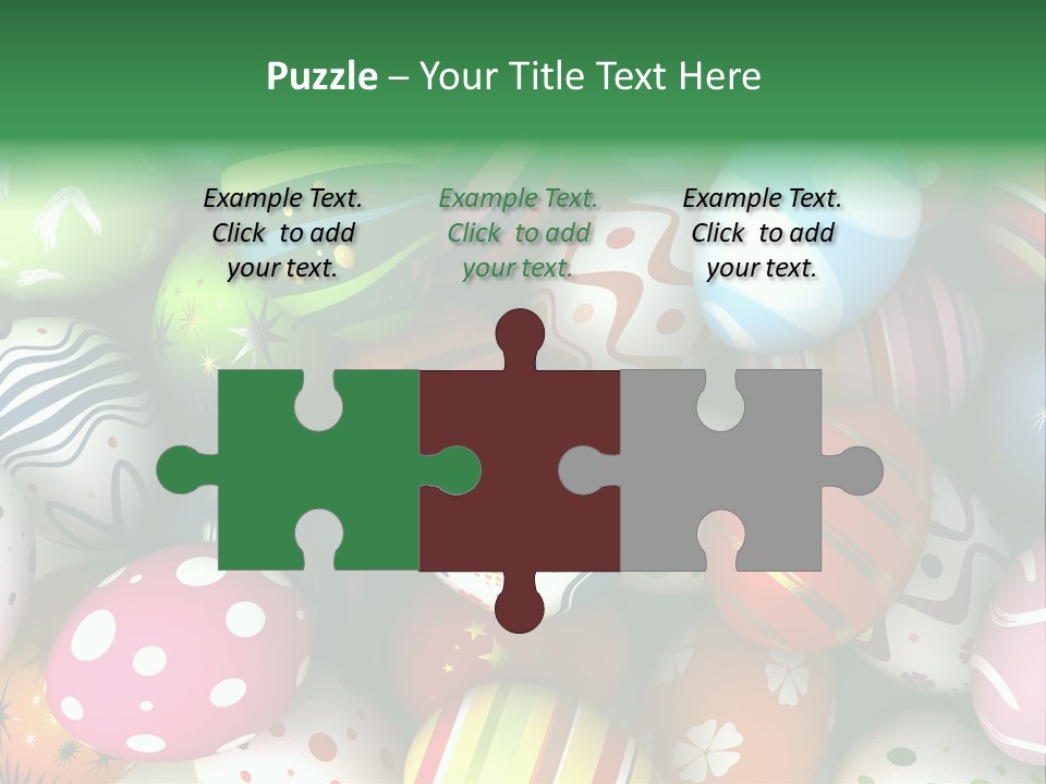 Digitally Generated Image Horizontal Easter PowerPoint Template