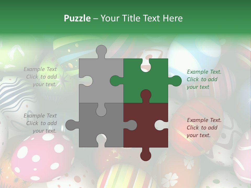 Digitally Generated Image Horizontal Easter PowerPoint Template