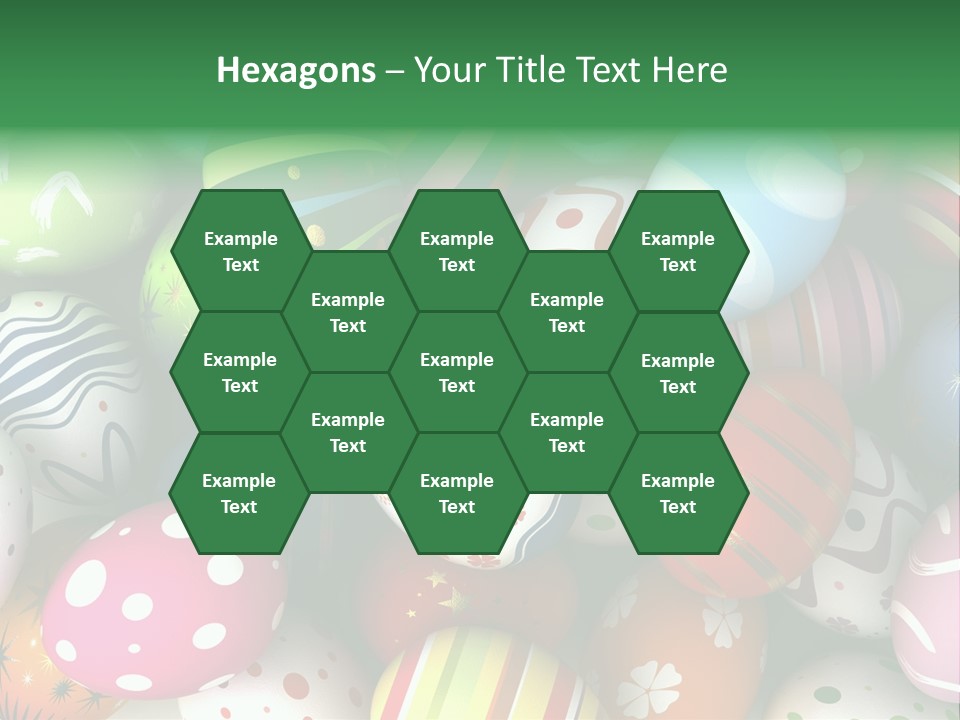 Digitally Generated Image Horizontal Easter PowerPoint Template