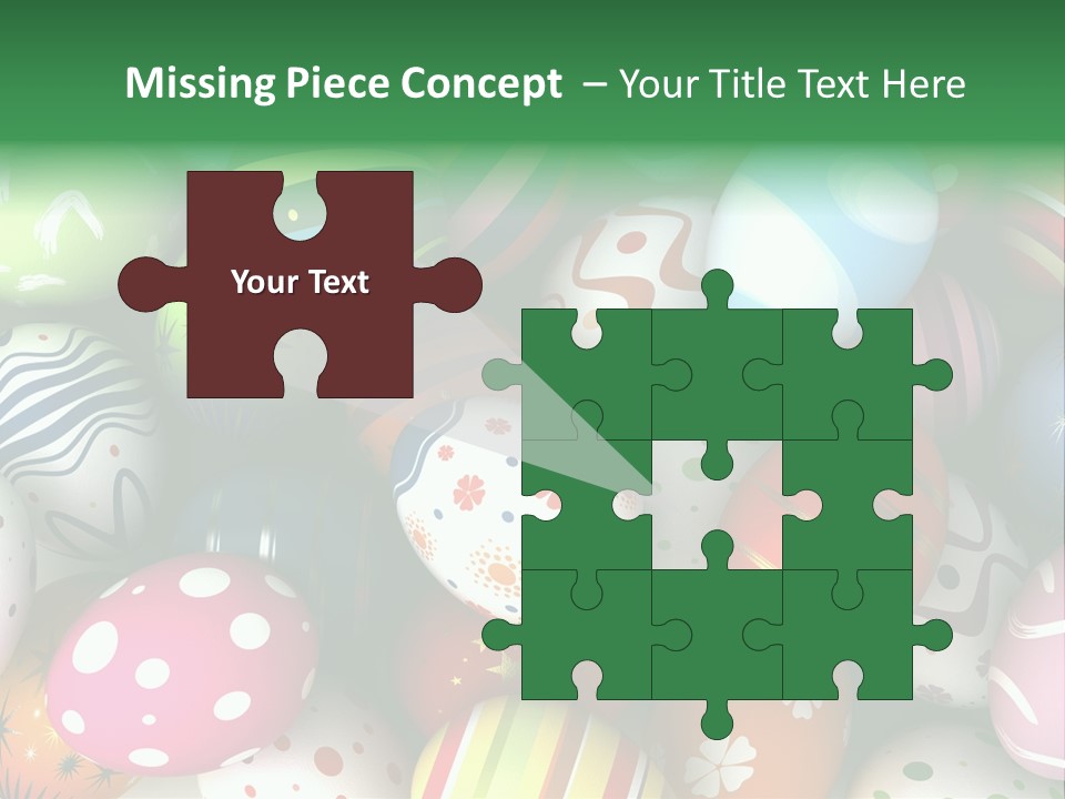 Digitally Generated Image Horizontal Easter PowerPoint Template