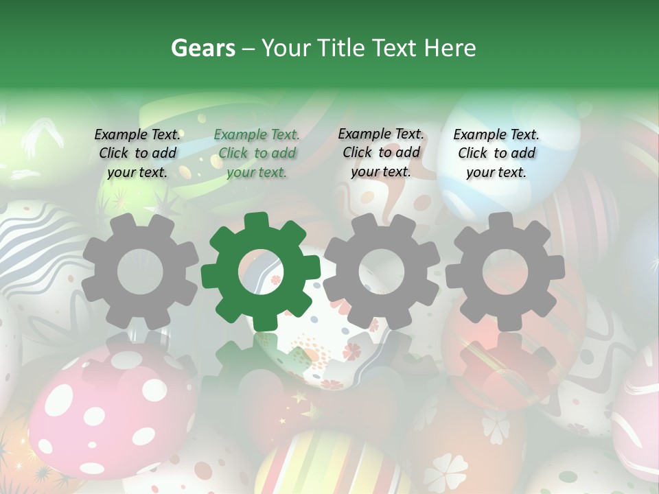 Digitally Generated Image Horizontal Easter PowerPoint Template